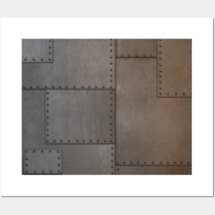 Metal Steel Texture Posters and Art